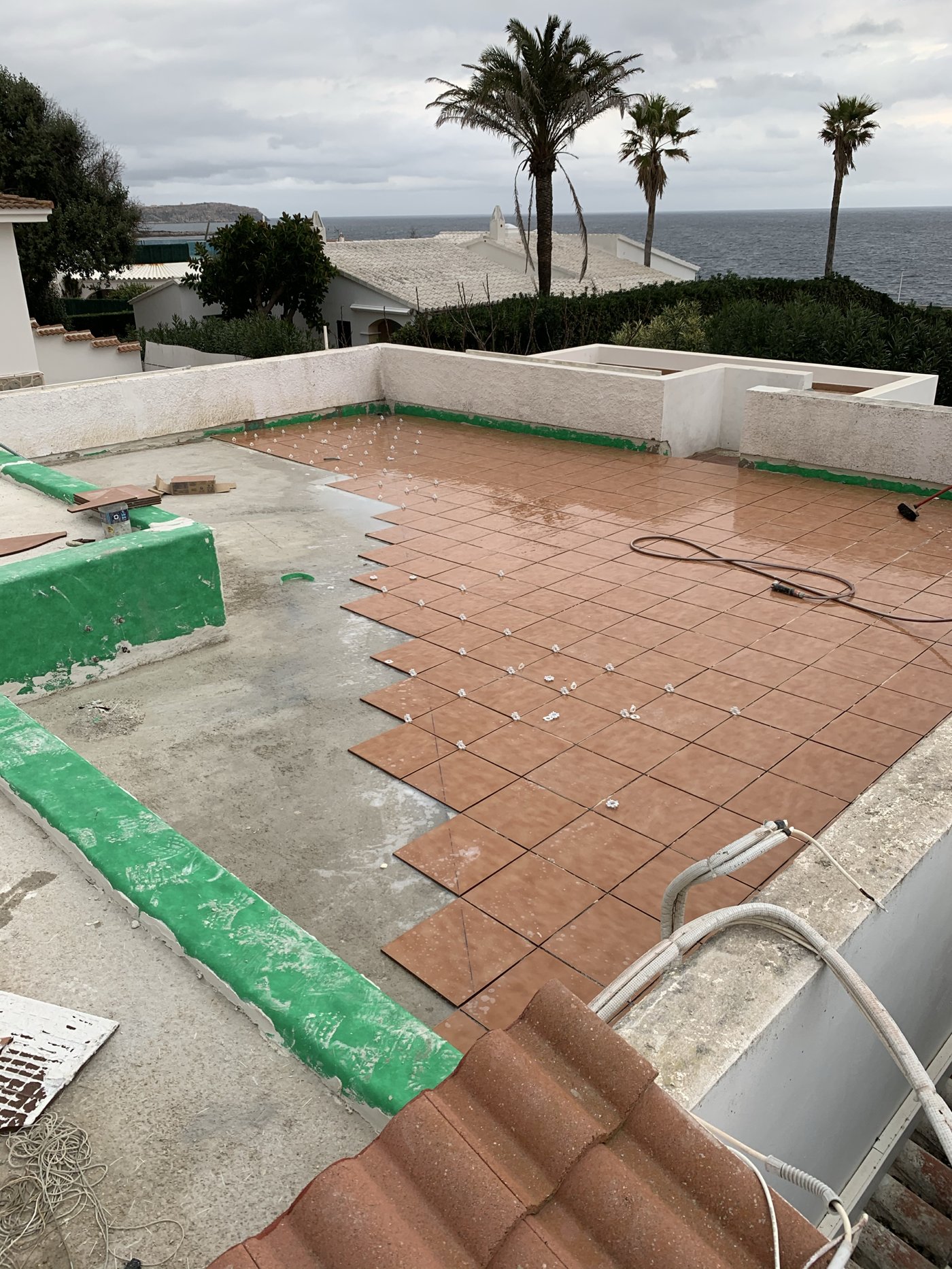 Terraza solada con vistas al mar